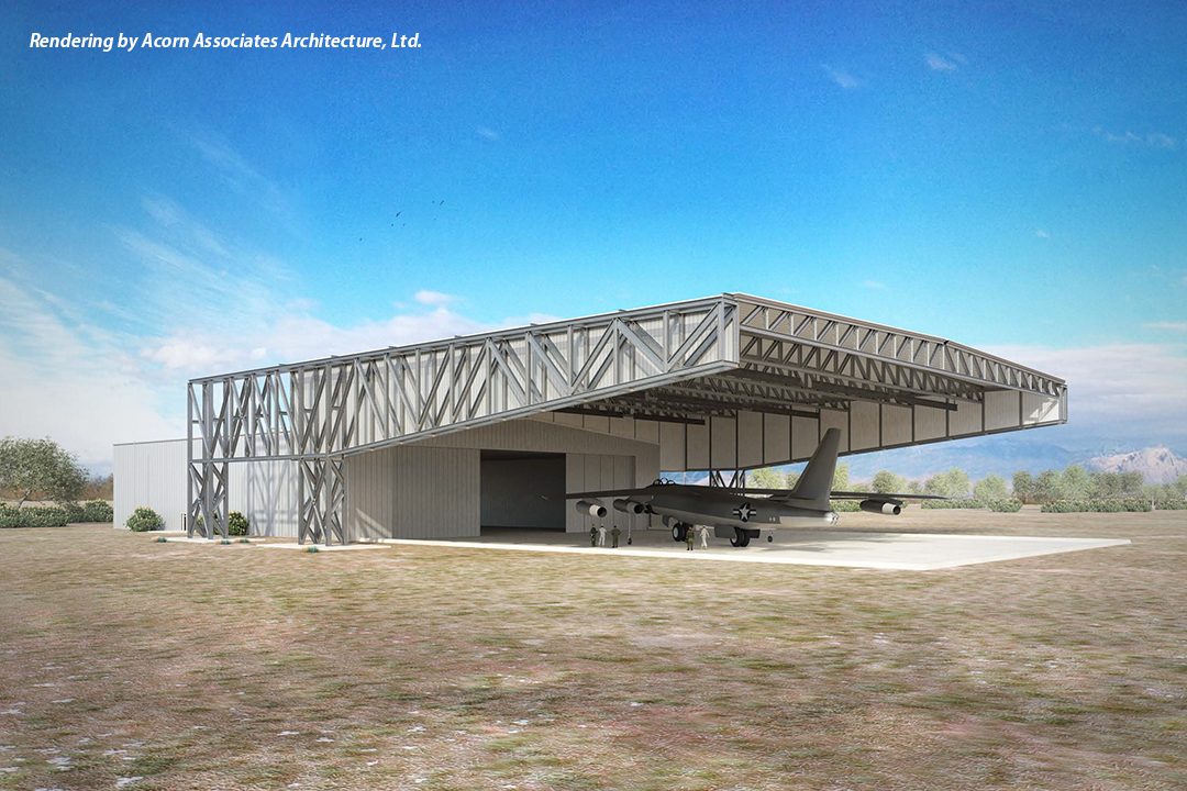 Image of restoration hangar canopy Lloyd Construction is to build